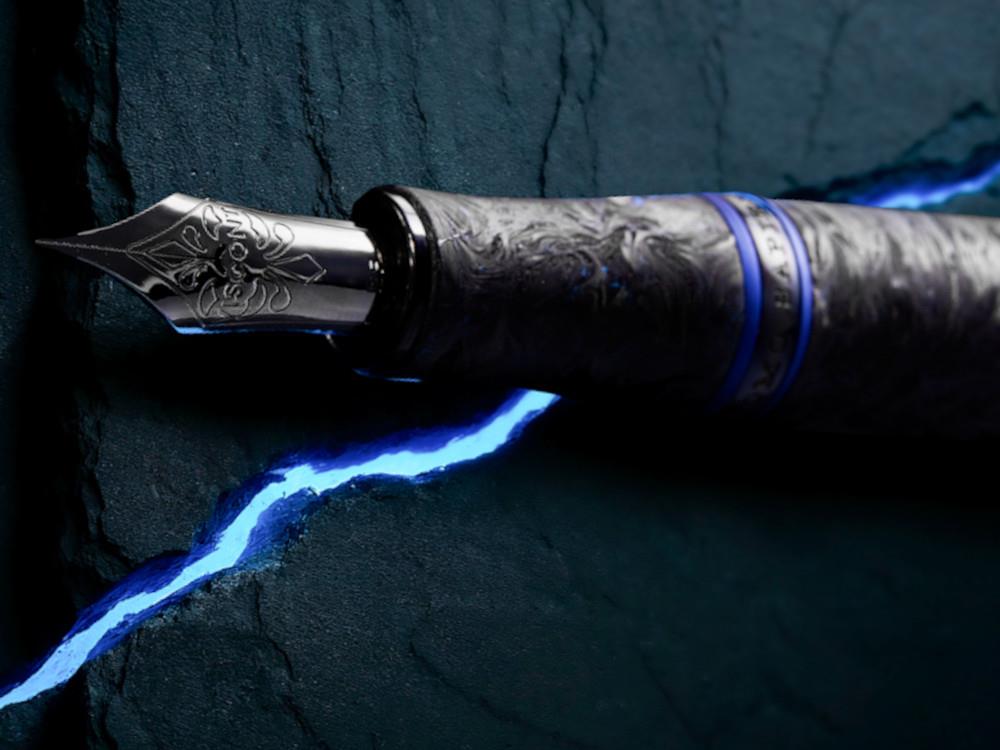 Pluma HS Visconti Carbon Abyssus, Or 18k, Edición Limitada, KP15-46-FP