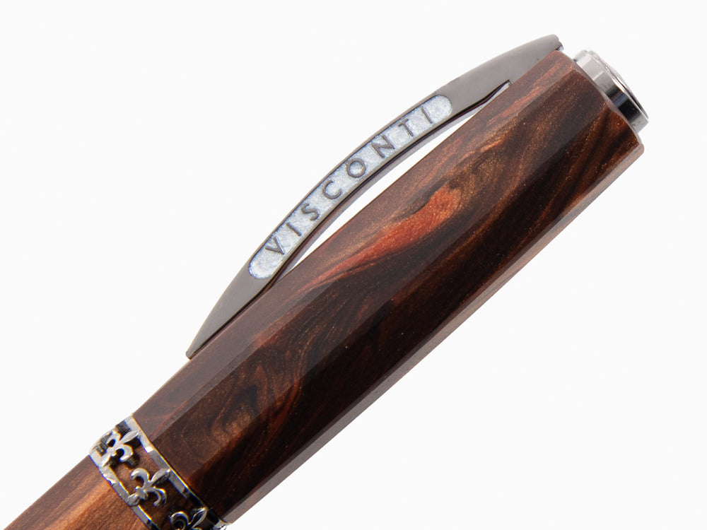 Bolígrafo Visconti Medici, Acrosilk, Adornos en rutenio, KP17-40-01-BP