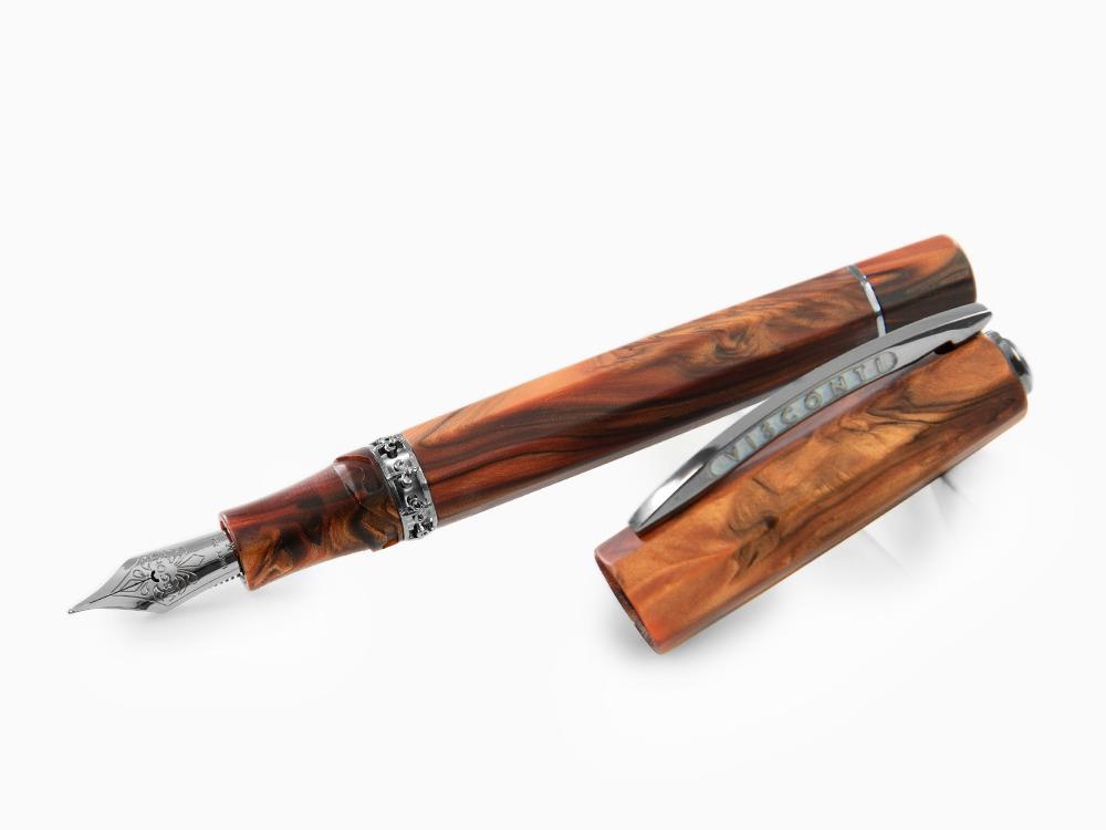 Pluma Estilográfica Visconti Medici, Acrosilk, Rutenio, KP17-40-01-FP