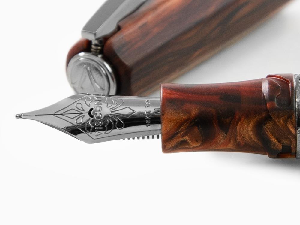 Pluma Estilográfica Visconti Medici, Acrosilk, Rutenio, KP17-40-01-FP