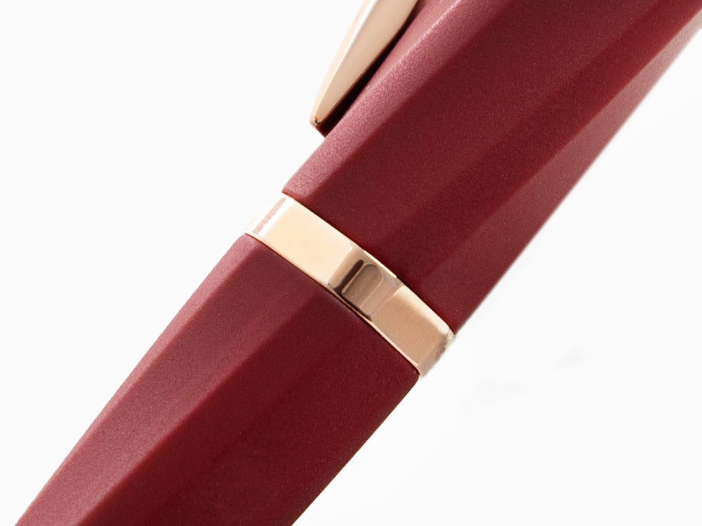 Bolígrafo Visconti Divina Bordeaux Matte, Resina, PVD Oro rosa, KP18-14-BP
