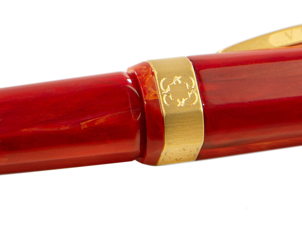 Bolígrafo Visconti Opera Gold, Resina Acrílica, Rojo, KP42-01-BP