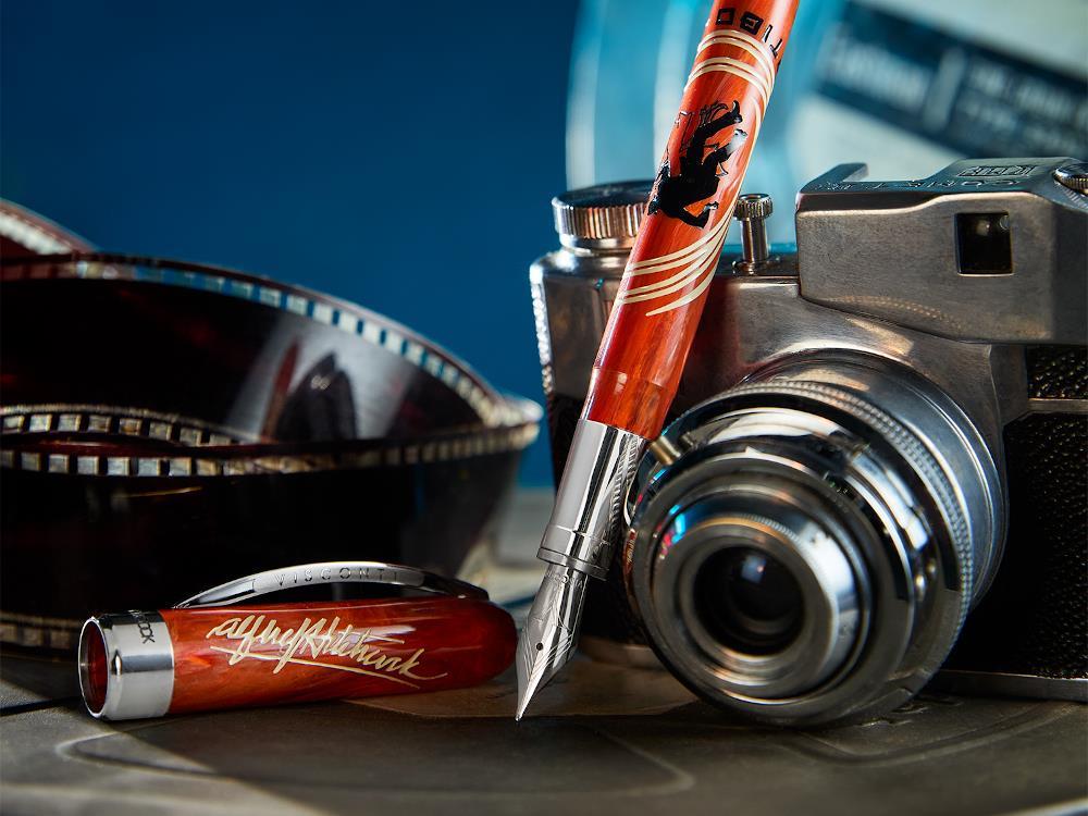 Estilográfica Vertigo Hitchcock, Acrílico, Naranja, Paladio, KP64-02-FP