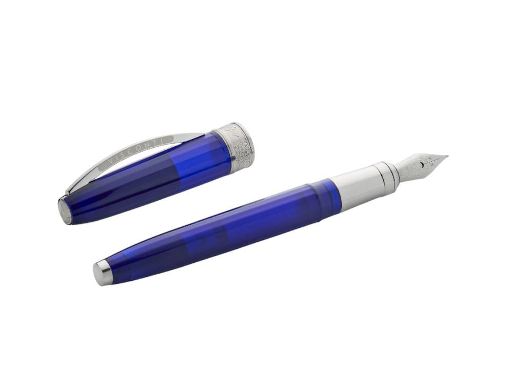 Pluma Estilográfica Visconti Michelangelo, Resina, Azul, KP67-01-FP10