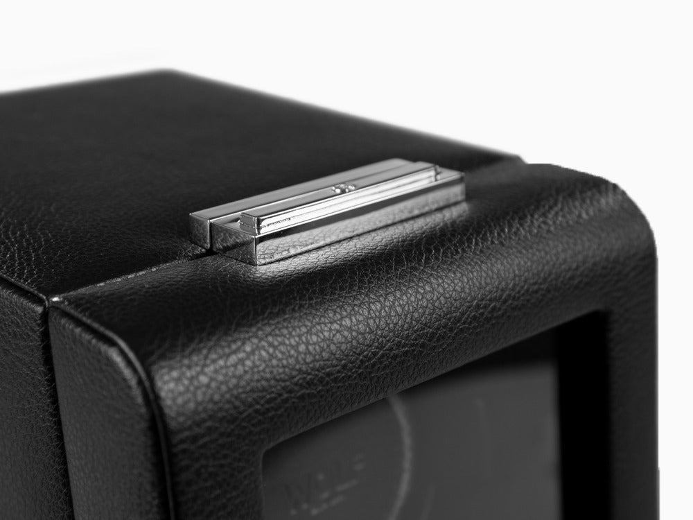 Rotor de relojes WOLF Viceroy, 1 Reloj, Negro, Piel Vegana, 456002