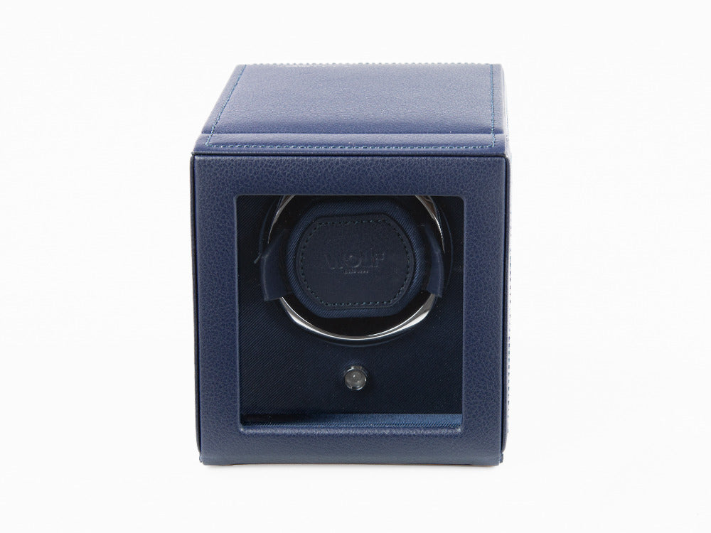 Rotor de relojes WOLF Cub, 1 Reloj, Azul, Piel Vegana, 461117