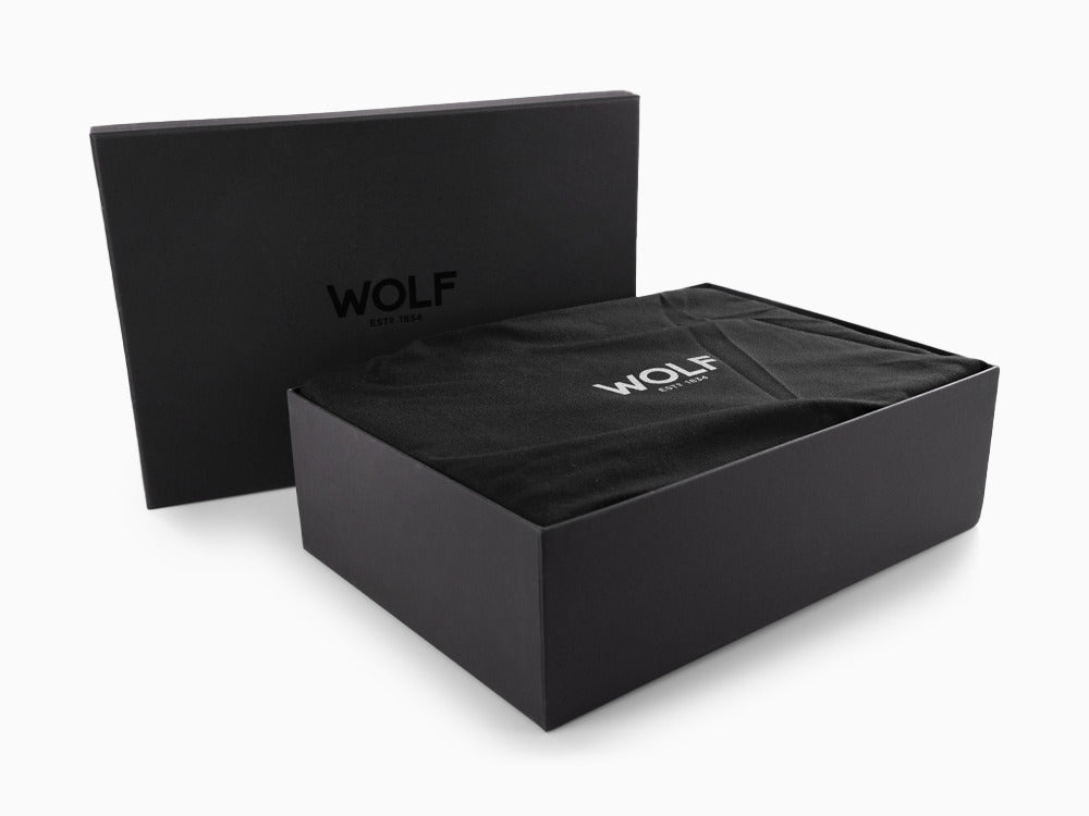 Caja de relojes WOLF Elements Fire, 10 Relojes, Rojo, Piel Vegana, 665472