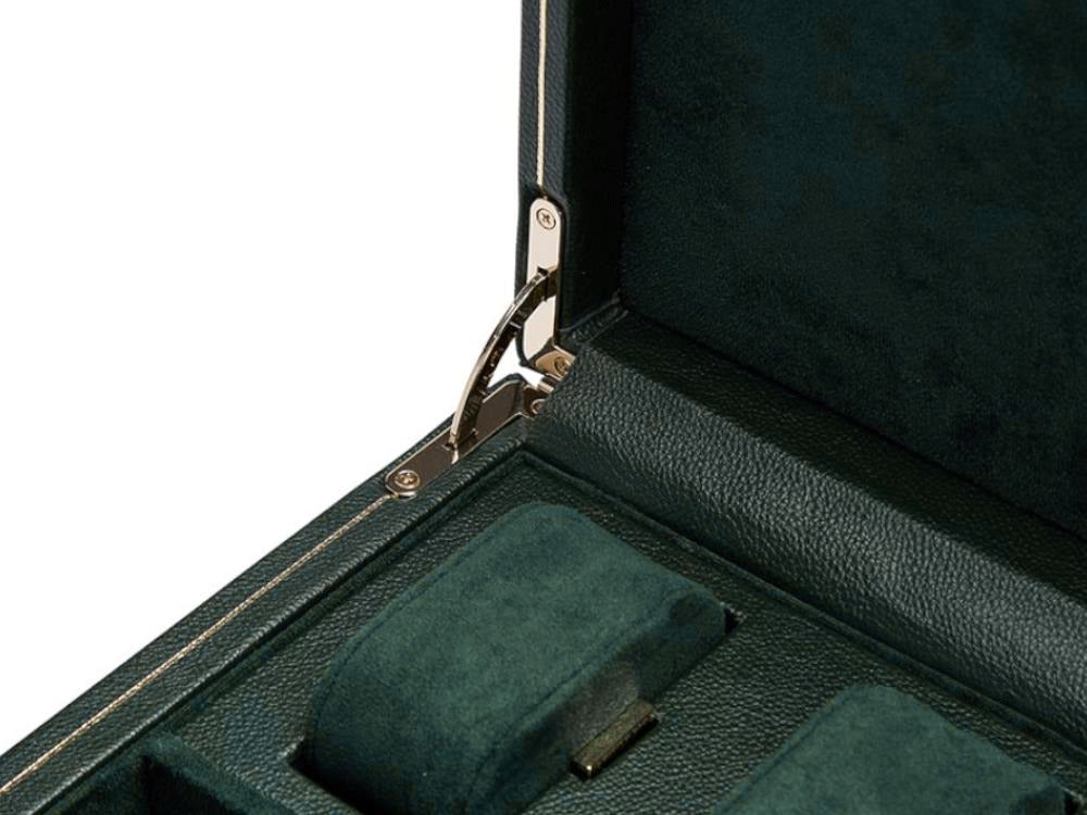 Rotor de relojes WOLF British Racing, 1 Reloj, Verde, Piel Vegana, 792141