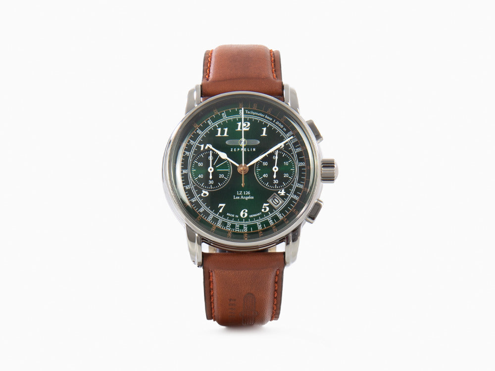 Reloj de Cuarzo Zeppelin LZ126 Los Angeles, Verde, 42 mm, 7614-4