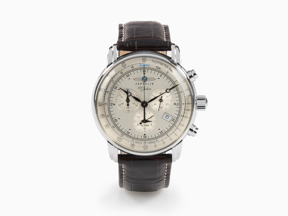 Reloj de Cuarzo Zeppelin 100 Years Zeppelin Ed. 1, 42 mm, Día, 7680-1