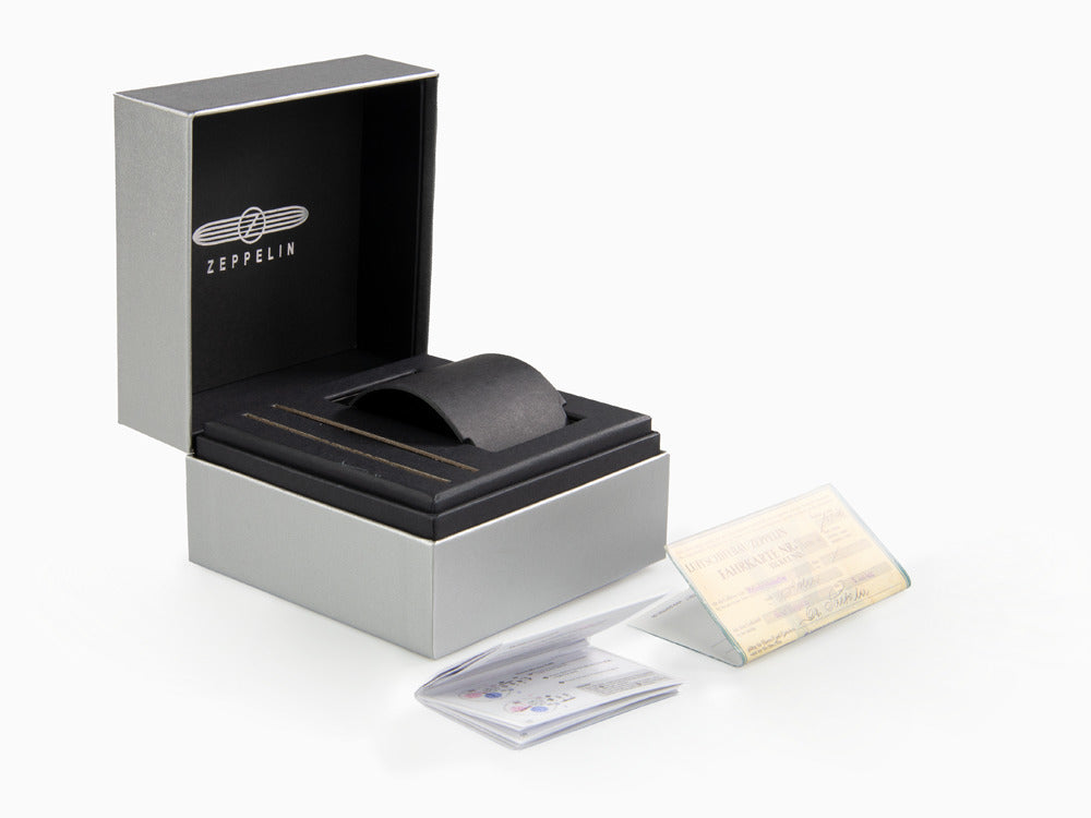 Reloj de Cuarzo Zeppelin 100 Years Zeppelin Ed. 1, 42 mm, Día, 7680-1