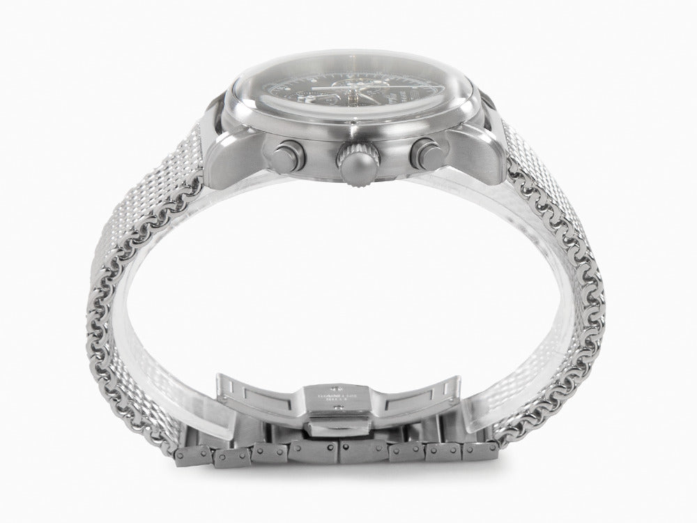 Reloj de Cuarzo Zeppelin 100 Years Zeppelin Ed. 1, Negro, 42 mm, Día, 7680M-2