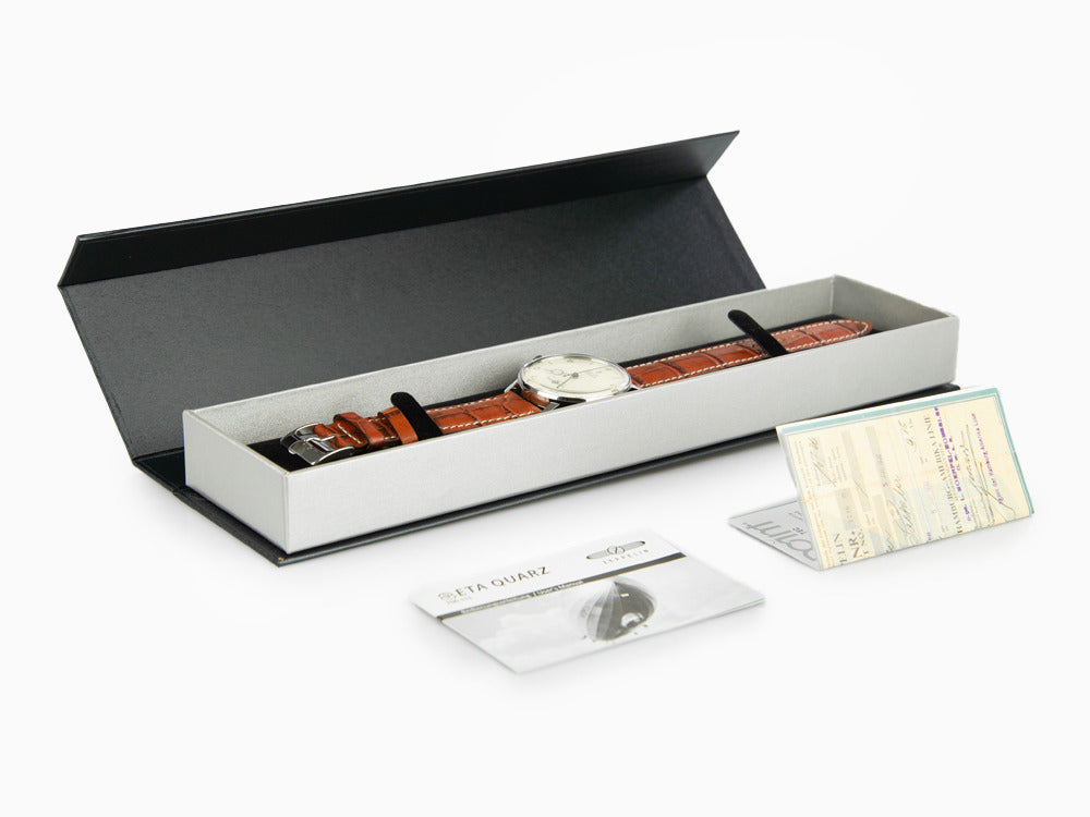 Reloj de Cuarzo Zeppelin LZ 129 Hindenburg, Beige, 40 mm, Día, Piel, 8042-5