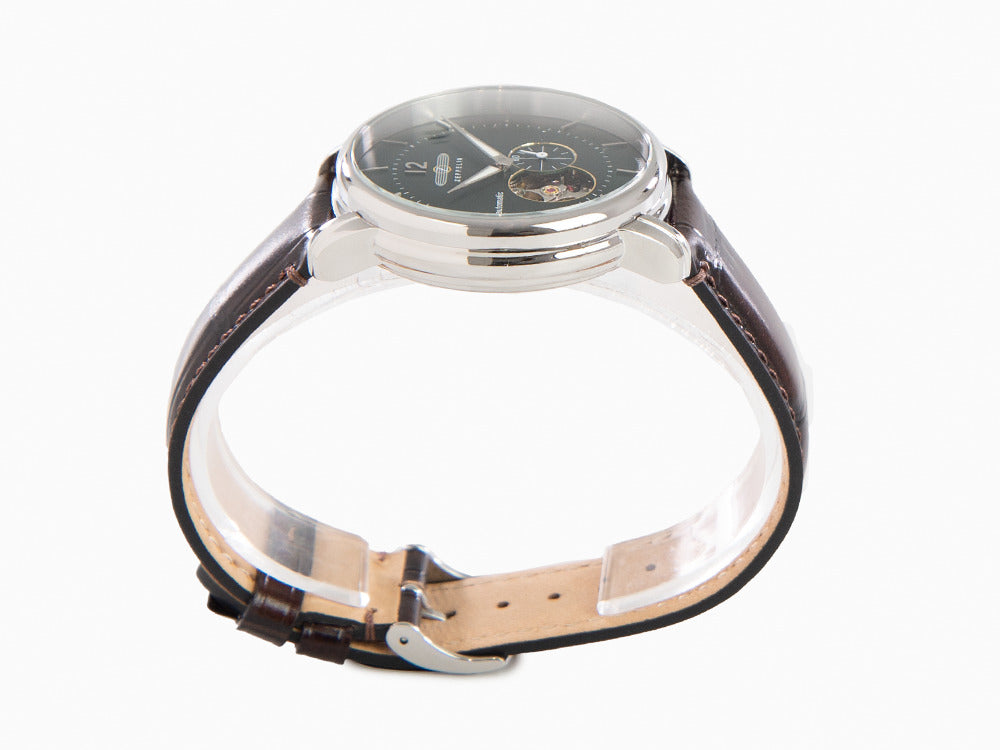 Reloj Automático Zeppelin LZ 120 Bodensee, Verde, 40mm, Correa de piel, 8166-4