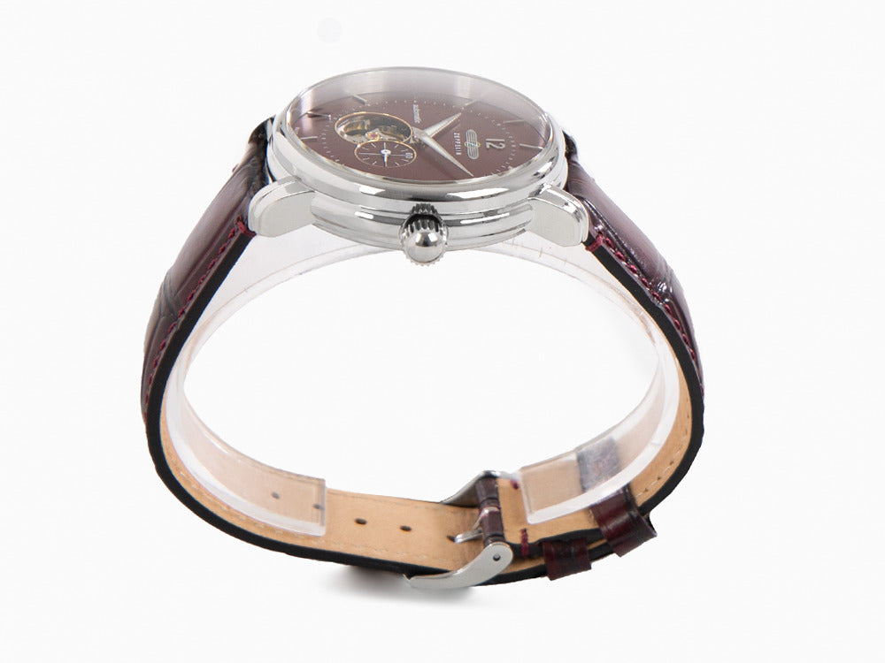 Reloj Automático Zeppelin LZ 120 Bodensee, Rojo, 40cm, Correa de piel, 8166-5