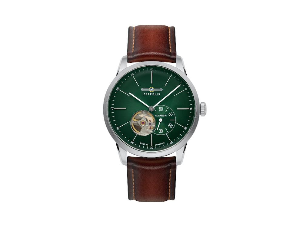 Reloj Automático Zeppelin Flatline, Verde, 40 mm, 8364-4