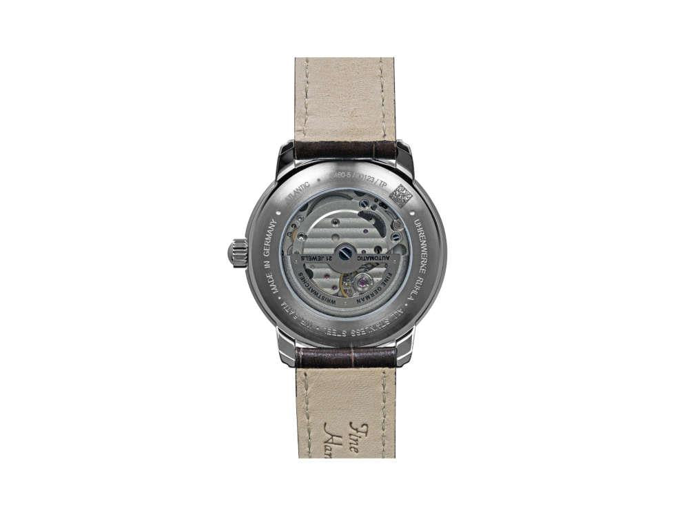 Reloj Automático Zeppelin Atlantic, Beige, 40 mm, Día, Correa de piel, 8460-5