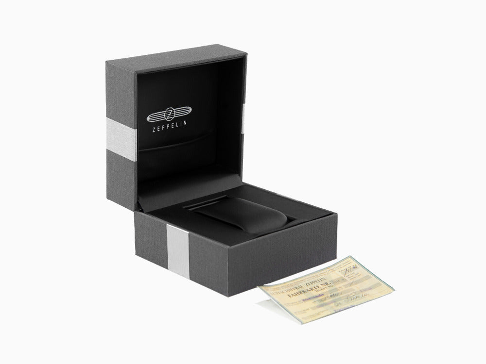 Reloj Automático Zeppelin Atlantic, Azul, 42 mm, Día, Correa de piel, 8462-3