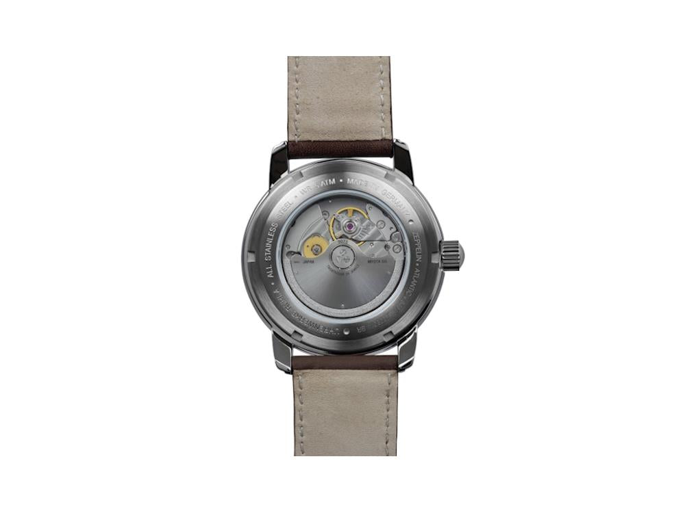 Reloj Automático Zeppelin Atlantic GMT, Azul, 42 mm, Día, Correa de piel, 8468-3