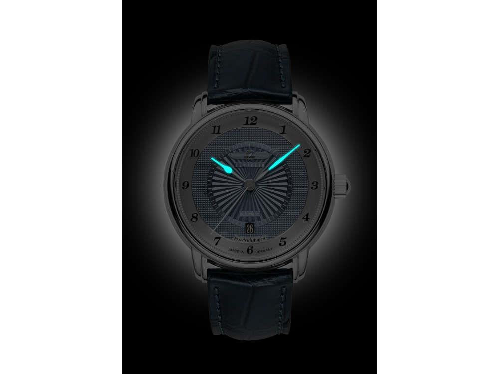 Reloj Automático Zeppelin Friedrichshafen, Azul, 40 mm, Día, 8556-3