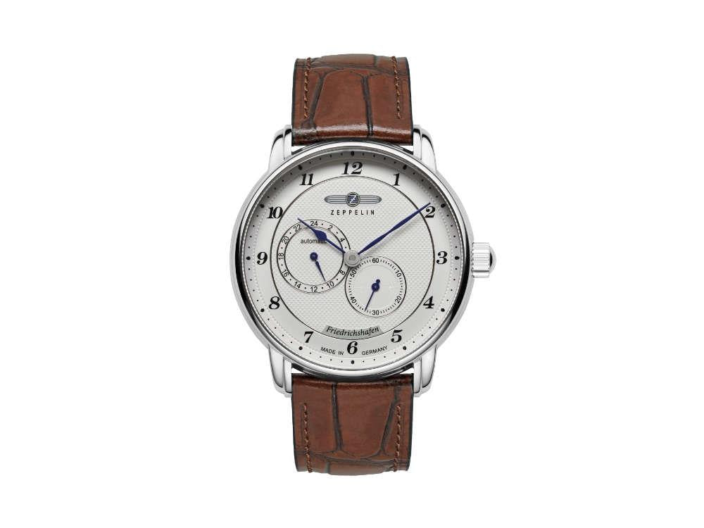 Reloj Automático Zeppelin Friedrichshafen 24-Hour, Blanco, 40 mm, 8568-1