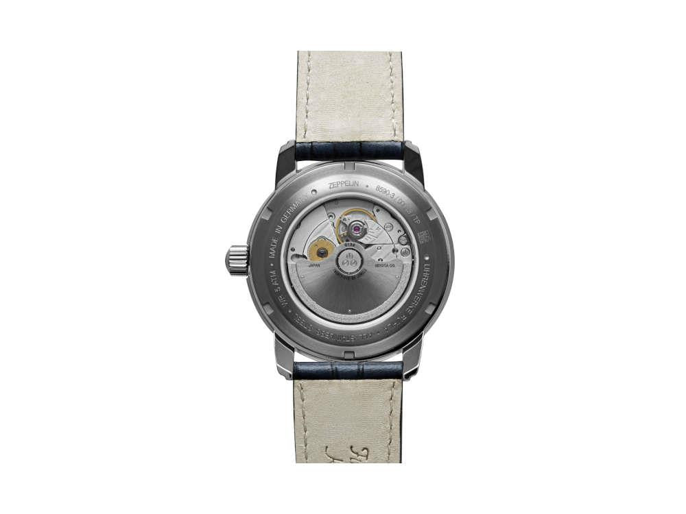 Reloj Automático Zeppelin Friedrichshafen, Azul, 42 mm, Día, 8590-3