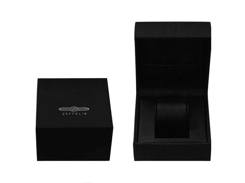 Reloj Automático Zeppelin Captain Line, Negro, 42 mm, Correa de piel, 8662-2