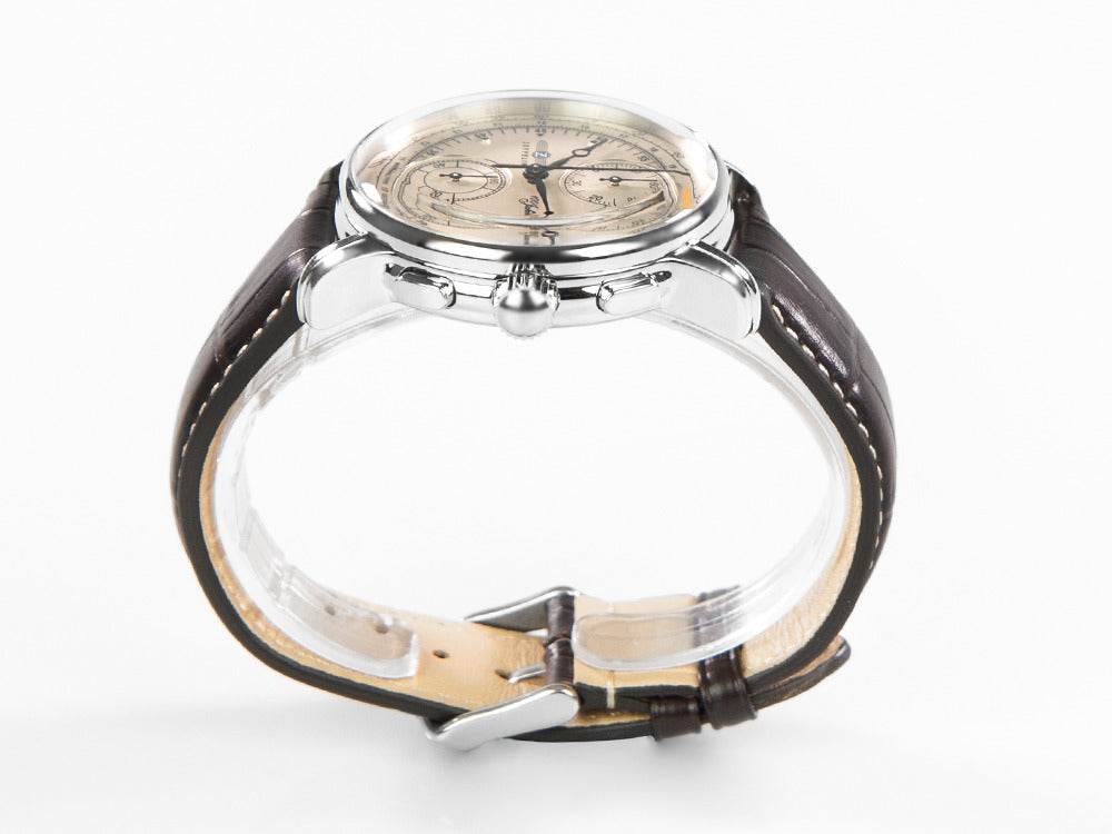 Reloj de Cuarzo Zeppelin 100 Years Zeppelin Ed. 1, Blanco, 42 mm, Día, 8670-1