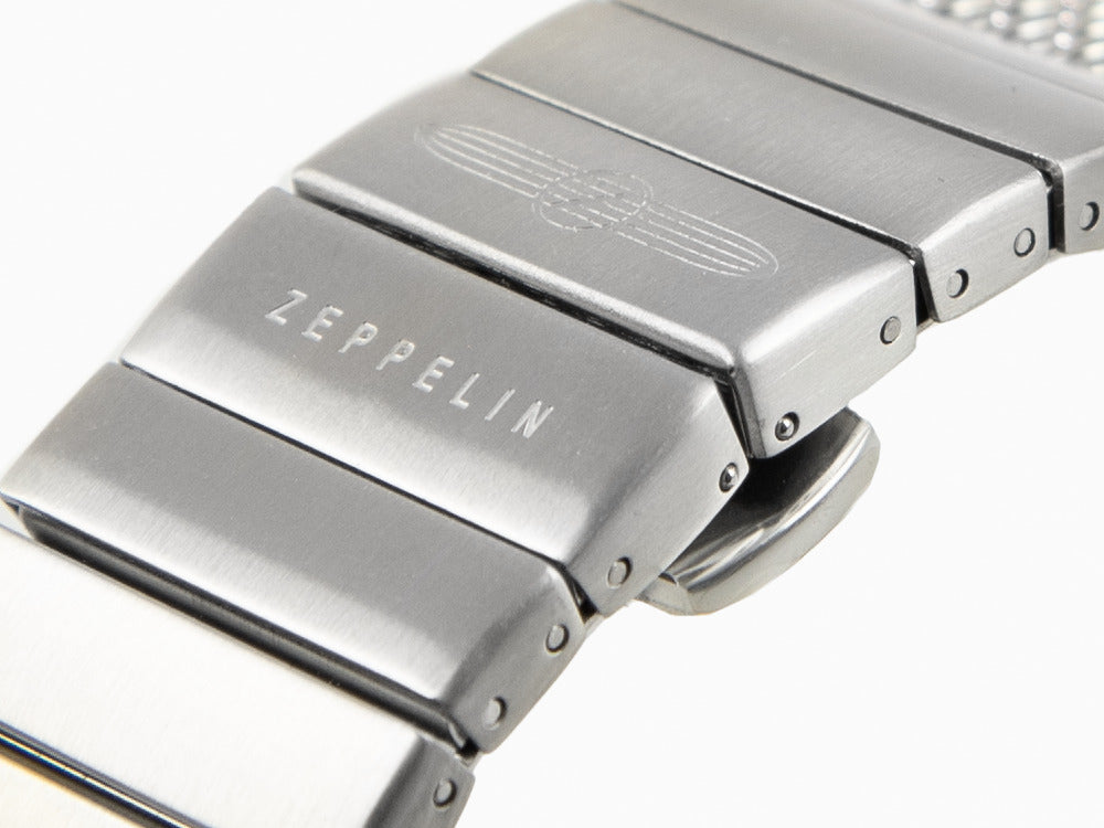 Reloj de Cuarzo Zeppelin 100 Years Zeppelin Ed. 1, Verde, 42 mm, Malla, 8680M-4