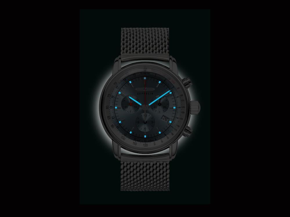 Reloj de Cuarzo Zeppelin LZ14 Marine, Azul, 42 mm, 8886M-3