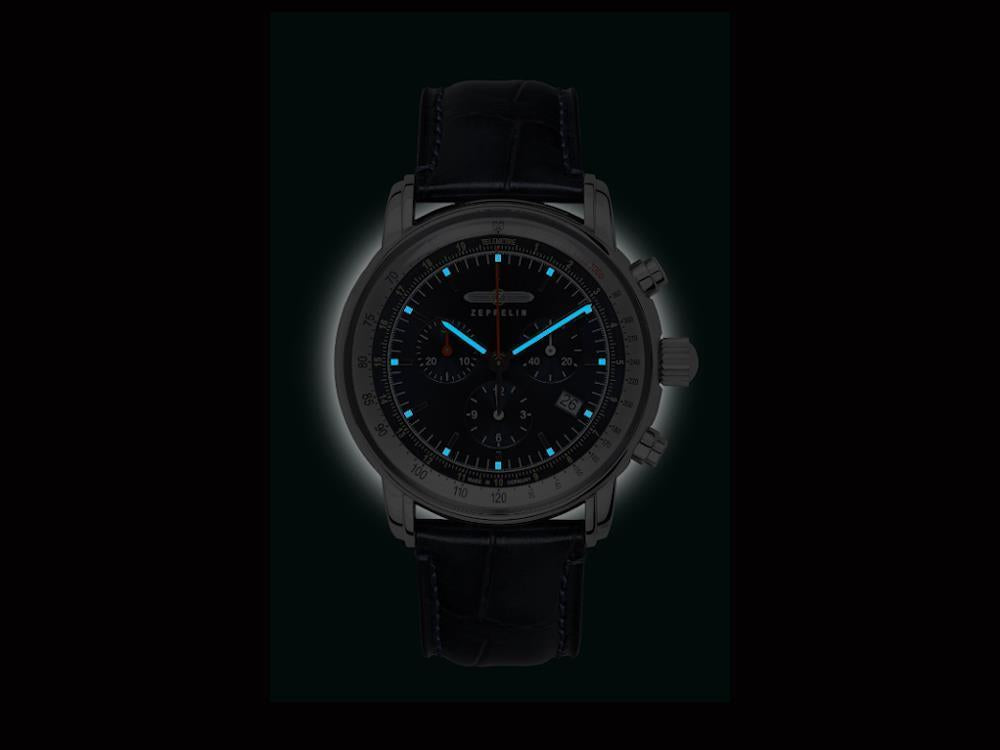 Reloj de Cuarzo Zeppelin LZ14 Marine, Azul, 42 mm, 8888-3