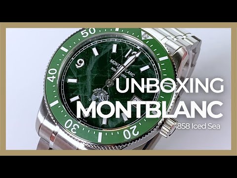 Reloj Automático Montblanc 1858 Iced Sea, Cerámica, Verde, 41 mm, 129373