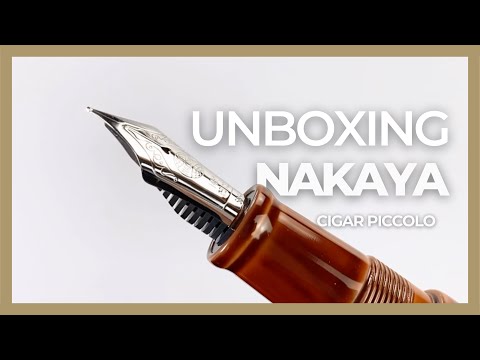 Pluma Estilográfica Nakaya Cigar Piccolo, Toki-Tamenuri, Rodio