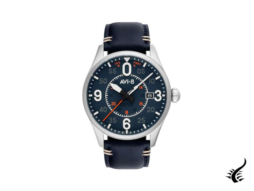 Reloj Automático AVI-8 Spitfire Smith Birmingham, Azul, 42 mm, AV-4090-02