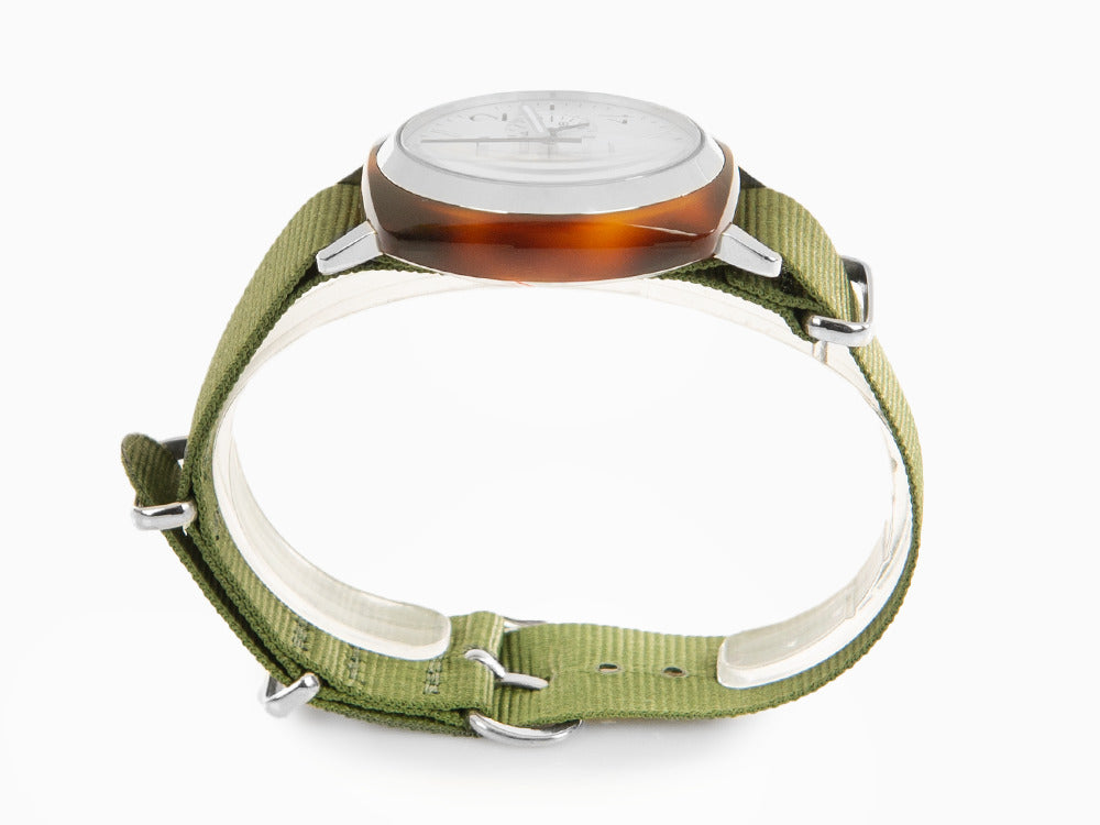 Reloj Briston Clubmaster Classic, Celulosa, Blanco, 40 mm, 16140.SA.T.2.NGA