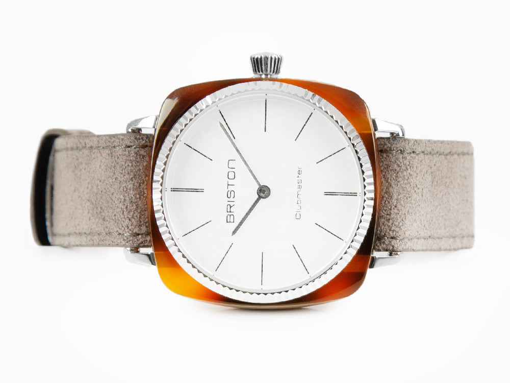 Reloj de Cuarzo Briston Clubmaster Elegant, Blanco, 37 mm, 22937.SA.T.2.LNT