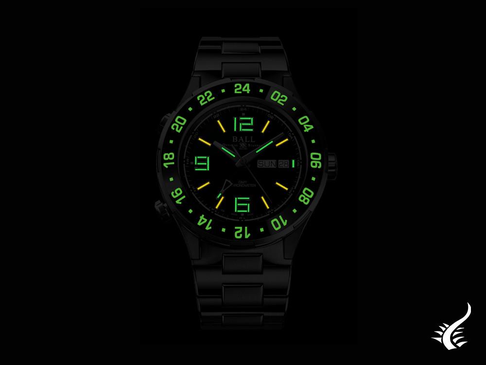 Reloj Automático Ball Roadmaster Marine GMT, Azul, 40 mm, E.L., DG3030B-S7CJ-BE