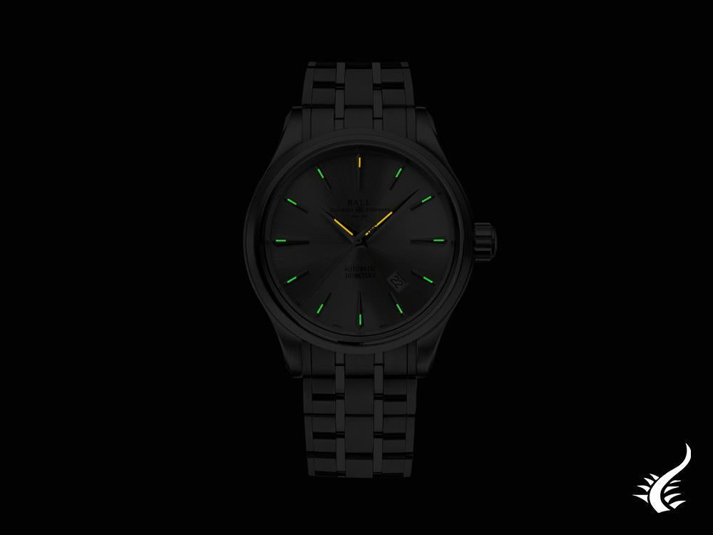 Reloj Automático Ball Trainmaster Legend, 40 mm, Plata, Acero, NM9080D-S1J-SL