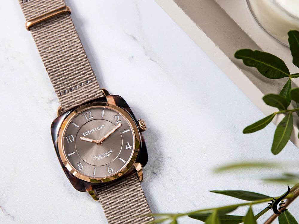 Reloj de Cuarzo Briston Clubmaster Chic, Marrón, 36 mm, 21536.PRA.UBR.30.NT