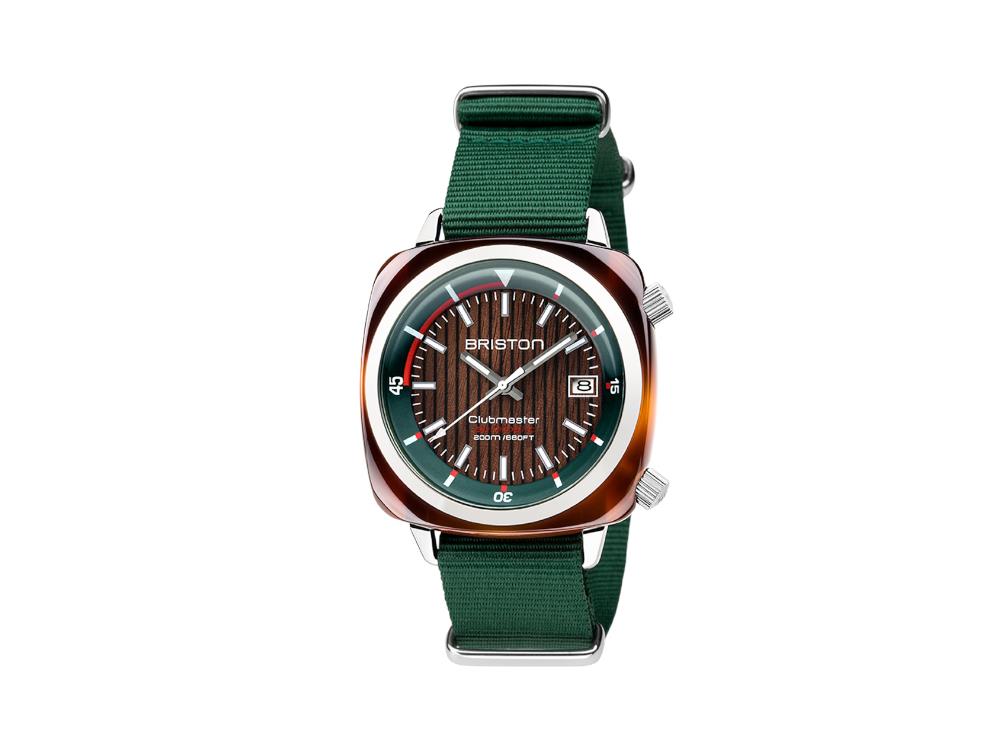 Reloj Automático Briston Clubmaster Diver, Marrón, 42 mm, 18642.SA.TD.10W.NBG