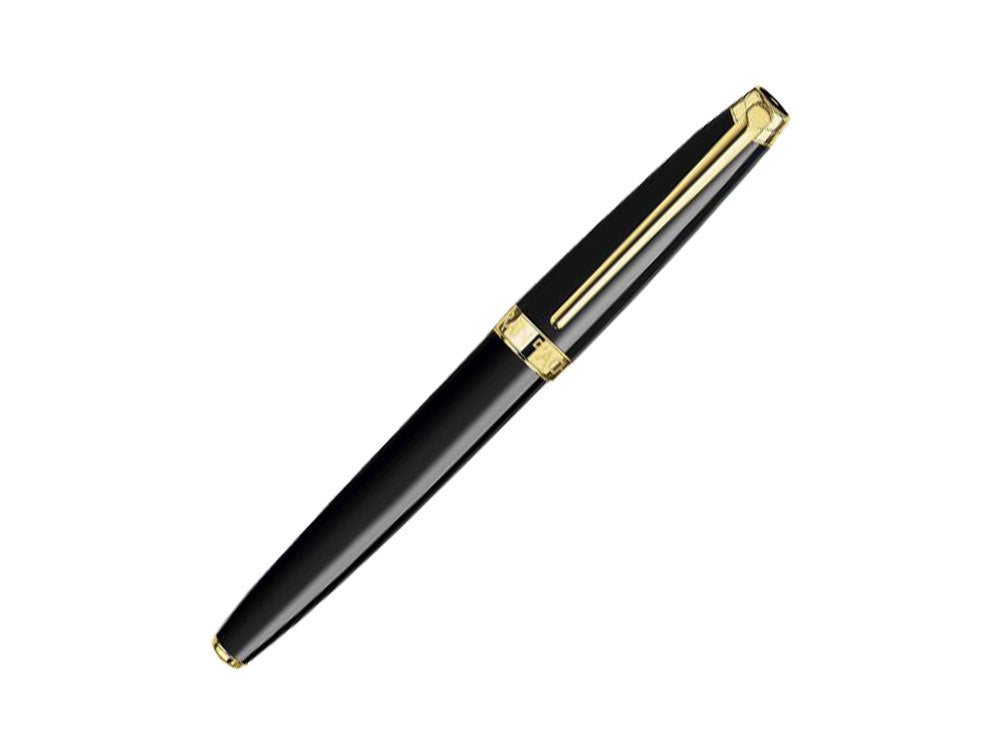 Roller Caran d´Ache Léman Ebony Black, Laca, PVD Oro, Negro, 4779.282
