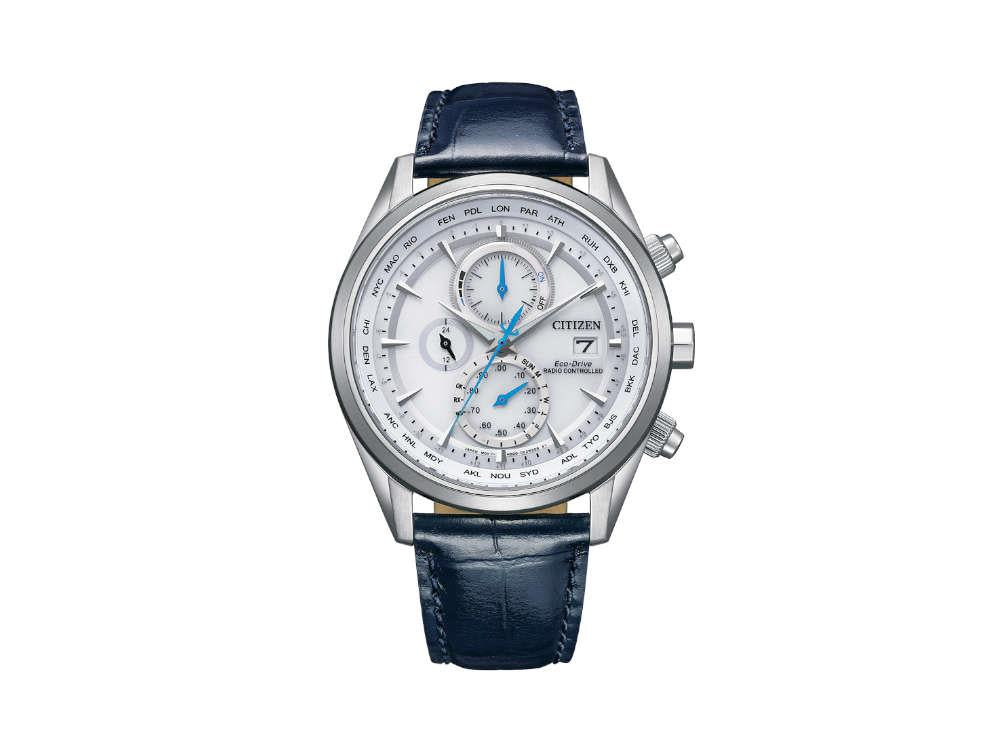 Reloj de Cuarzo Citizen Radio Controlled Crono, H800, 43 mm, Blanco, AT8260-18A