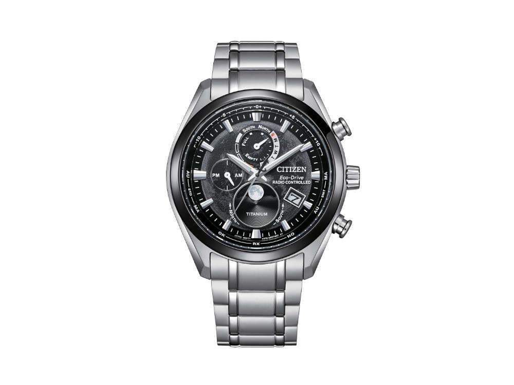 Reloj de Cuarzo Citizen Tsuki-Yomi Radio Controlled, H874, Negro, BY1018-80E