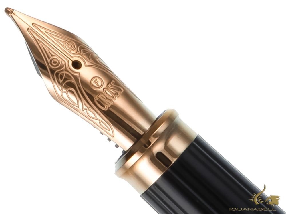 Pluma Estilográfica Cross Century II Medalist, Cromo, Bañado en Oro 23K