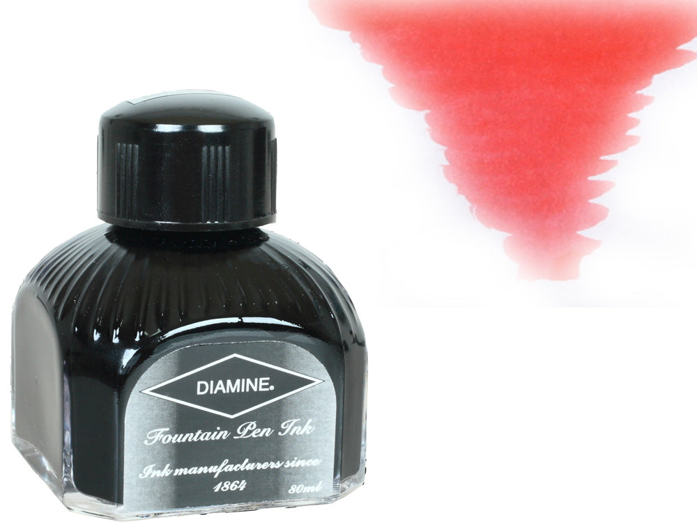 Tintero Diamine, 80ml., Flamingo Pink, Cristal italiano