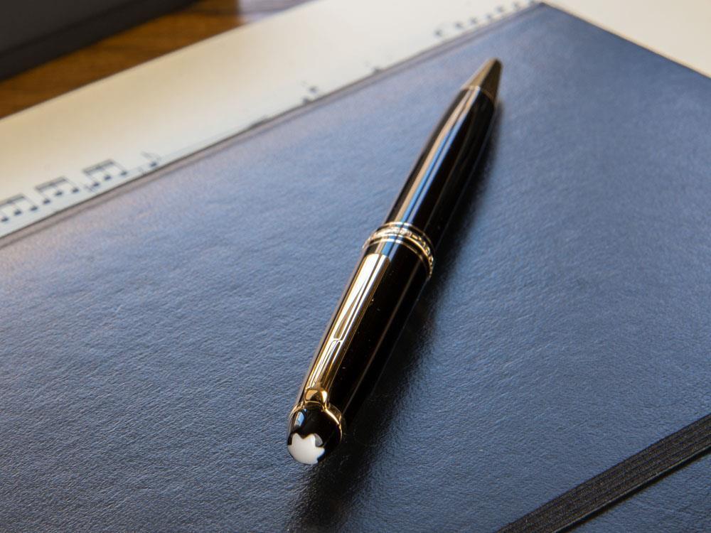 Bolígrafo Montblanc Meisterstück Classique, Adornos en oro, 132453