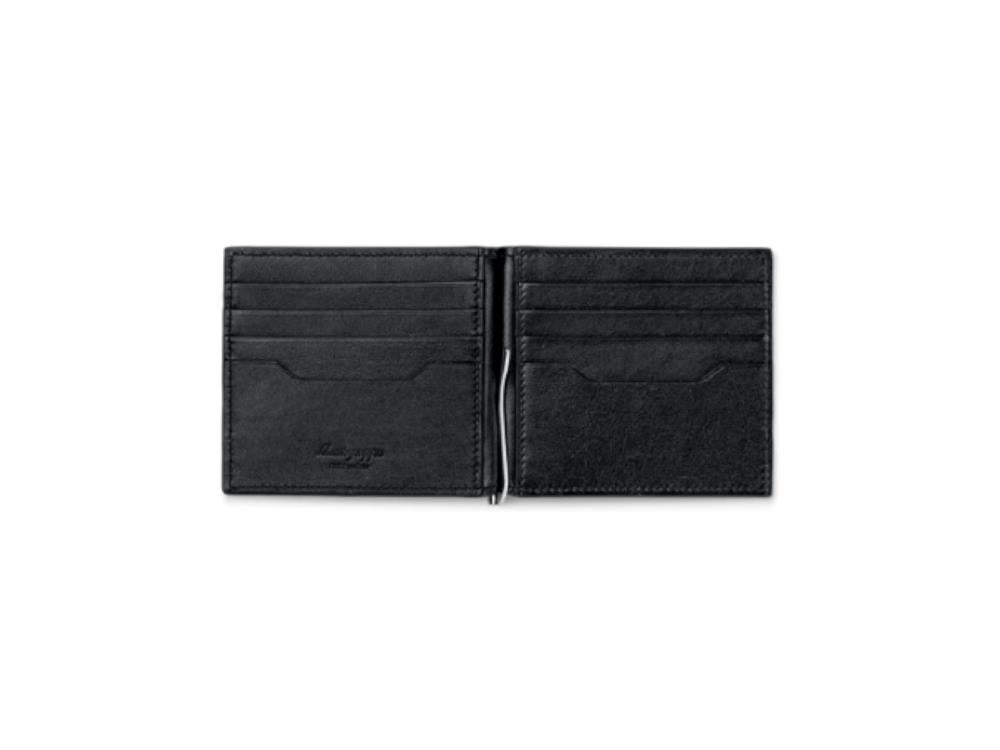 Monedero Clip Montegrappa Signet Series, Negro, Piel, IC00WA02