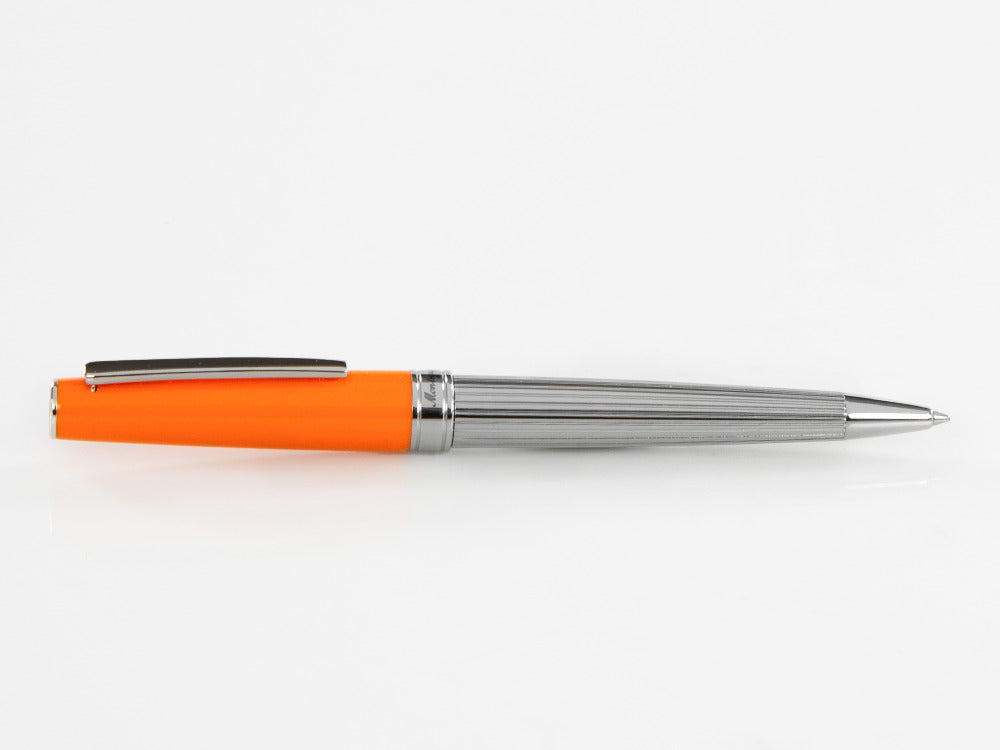 Bolígrafo Montegrappa Armonia Duetto, Acero, Naranja, ISA1MBAO