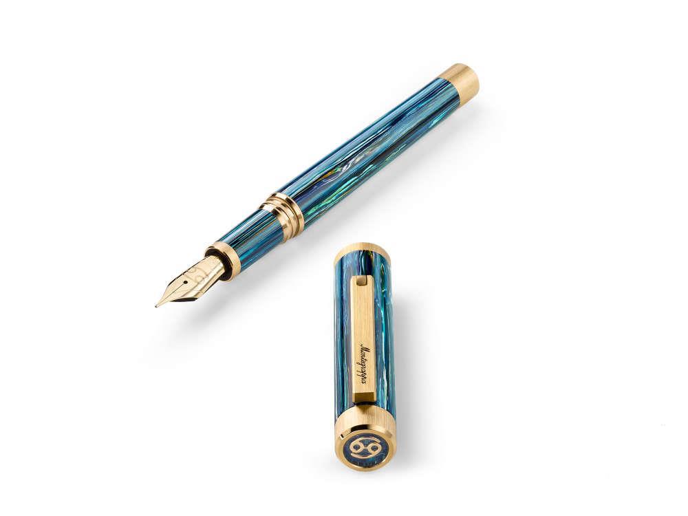 Estilográfica Montegrappa Zero Zodiac Cancer, 14K, LE, ISZEZ-4Y-G9
