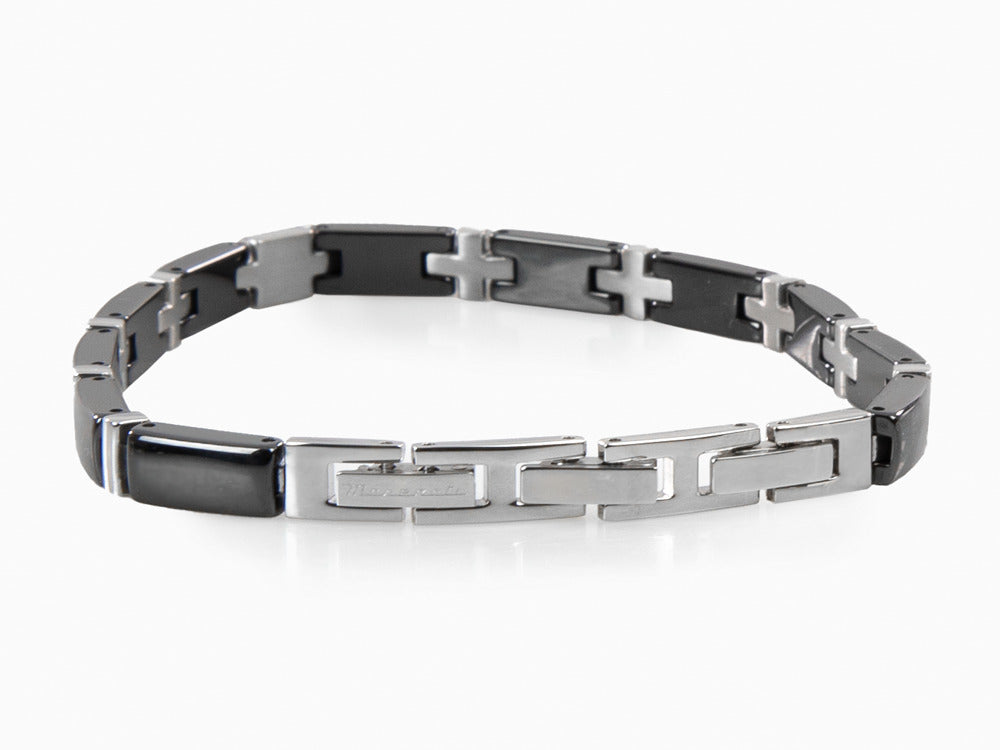 Pulsera Maserati Gioielli, Acero inoxidable, Negro, JM221ATZ04